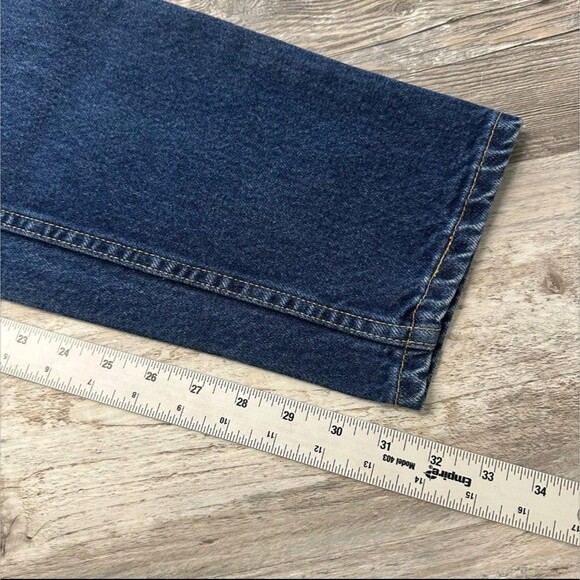 Vintage Levis 550 Red Tab Blue Womens 14 Slim Fit Straight Denim Jeans 31" Waist - Picture 7 of 10